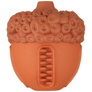 Фото Mr.Kranch игрушка для собак Орех с пищалкой 8,5*10 см коричневая с ароматом сливок