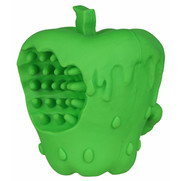 Фото Mr.Kranch игрушка для собак Яблоко с пищалкой 10 см зеленая с ароматом курицы