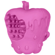 Фото Mr.Kranch игрушка для собак Яблоко с пищалкой 10 см розовая с ароматом бекона
