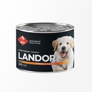 Фото Landor консервы для щенков всех пород телятина с тыквой
