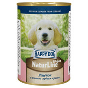 Фото Happy Dog Natur Line консервы для щенков ягнёнок с печенью,сердцем и рисом
