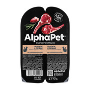 Фото AlphaPet Superpremium Влажный корм для стерилизованных кошек с ягненком и сердцем в желе