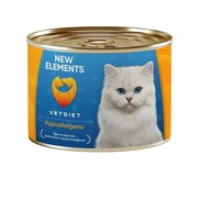 Фото New Elements Hypoallergenic консервы для кошек при аллергиях различного происхождения паш Морсская р