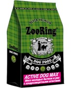 Фото ZooRing Active Dog Стандарт MAX Сухой корм для собак мясо молодых бычков и рис 26/15