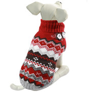 Фото Триол свитер для собак Цветочки бордовый