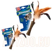 Фото GiGwi Гигви игрушка для кошек Прессованная кошачая мята,перо