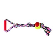 Фото Trixie 3280 игрушка для собак Верёвка с мячом и ручкой