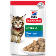 Фото Hill's SP Kitten пауч кусочки в соусе для котят с рыбой