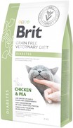Фото Brit Veterinary Diet Diabetes беззерновая диета при диабете для кошек с курицей