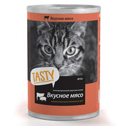 Фото Tasty Petfood Тэйсти консервы для кошек мясное ассорти в соусе