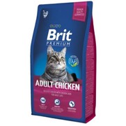 Фото Brit Premium Cat Adult Chicken Брит сухой для взрослых кошек с Курицей