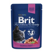 Фото Brit Premium Брит Пауч для взрослых кошек Лосось и форель