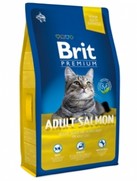 Фото Brit Premium Cat Adult Salmon - Брит для взрослых кошек с Лососем