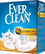 Фото Ever Clean LitterFree Paws наполнитель туалета для котят длинношерстных кошек (оранжевая полоса)
