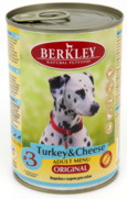 Фото Berkley Turkey & Cheese Adult Dog Беркли консервы для собак индейка с сыром