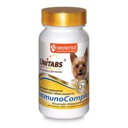 Фото Unitabs Immuno Complex с Q10 Витамины для собак мелких собак 100 таб.