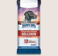 Фото Happy Dog жевательные колбаски для собак с рубцом