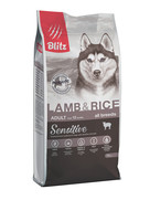 Фото Blitz Adult Lamb&Rice сухой корм для взрослых собак Ягненок/рис