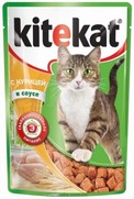 Фото KiteKat Китикет паучи для кошек курица в соусе 