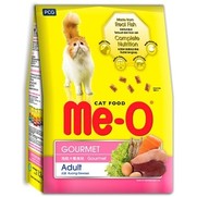 Фото Me-O cat food gourmet сухой корм для кошек Деликатесное ассорти