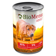 Фото BioMenu adult Биоменю консервы для собак Говядина с Ягнёнком 