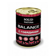 Фото Solid Natura Balance консервированный корм для собак Говядина