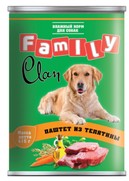Фото Clan Family консервы для взрослых собак паштет из телятины №46