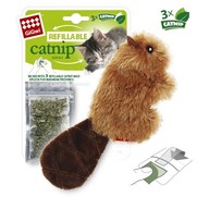 Фото GiGwi Гигви игрушка для кошек Бобрёнок с кошачьей мятой 16см