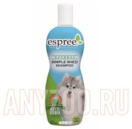 Фото Espree Simple Shed Shampoo Эспри шампунь для собак и кошек для ухода за шерстью в период линьки