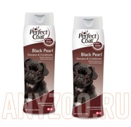 Фото 8 in 1 Shampoo Black Pearl шампунь-кондиционер для собак с темной шерстью