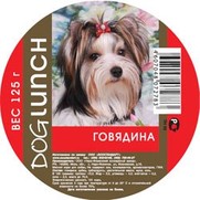 Фото Dog Lunch - дог ланч консервы для собак крем-суфле Говядина с рубцом, ламистер 