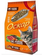 Фото Оскар Сухой корм для взрослых кошек с ягненком и овощами