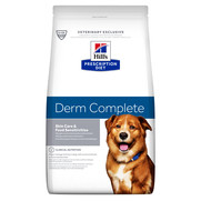 Фото Hill`s PD Derm Complete сухой корм для собак полноценный диетический рацион для защиты кожи 