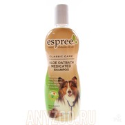 Фото Espree Aloe Oatbath Medicated Shampoo Эспри Шампунь с алоэ и протеинами овса для собак и кошек