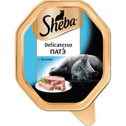 Фото Sheba Delicatesso Шеба паштет для кошек патэ с лососем ламистер