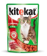 Фото KiteKat Китикет паучи для кошек говядина в желе 