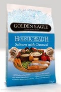 Фото Golden Eagle Holistic Salmon with Oatmeal Formula 22/12 Голден Игл сухой корм для собак Лосось/