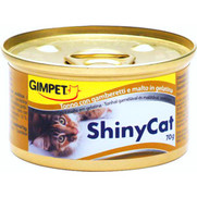 Фото Gimpet Shiny Cat Джимпет Шани Кэт консервы для кошек Тунец, креветки и солод 