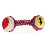 Фото Triol Триол Игрушка для собак Веревка с 2-мя мячами