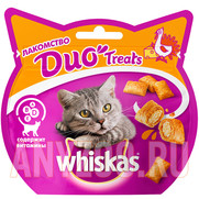 Фото Whiskas Duo Вискас лакомство для кошек индейка/сыр