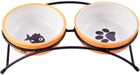 Фото Керамик миска керамическая для собак и кошек двойная 2*290мл 