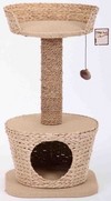 Фото Triol Комплекс для кошек из камыша и джута, 40*40*77 см