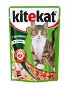 Фото KiteKat Китикет паучи для кошек кролик в соусе