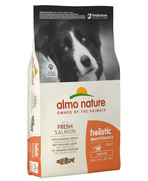 Фото Almo Nature Holistic Альмо Натюр Сухой беззерновой корм для взрослых собак средних пород с Лососем