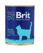 Фото Brit Брит консервы для кошек Мясное ассорти с птицей