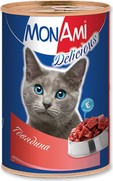 Фото МонАми консервы для кошек с говядиной 
