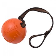 Фото Доглайк Мяч с лентой для собак всех пород (оранжевый)