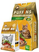 Фото Puffins Паффинс сухой корм для кошек Вкусная курочка